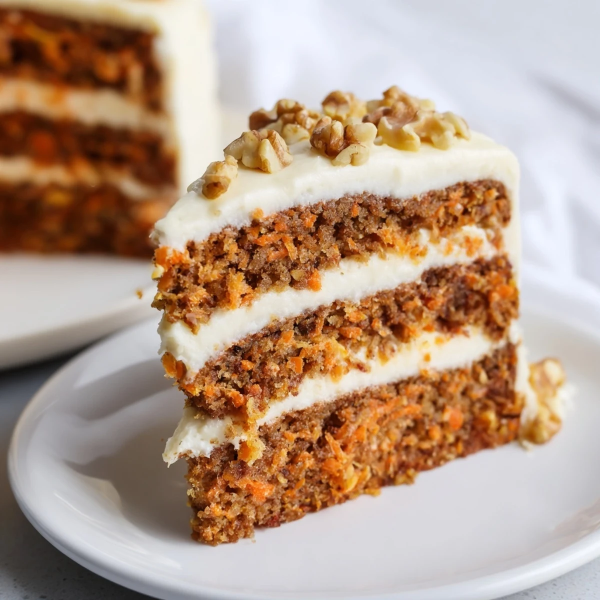 Carrot Cake with Salted Caramel and Ice Cream (Desserts)